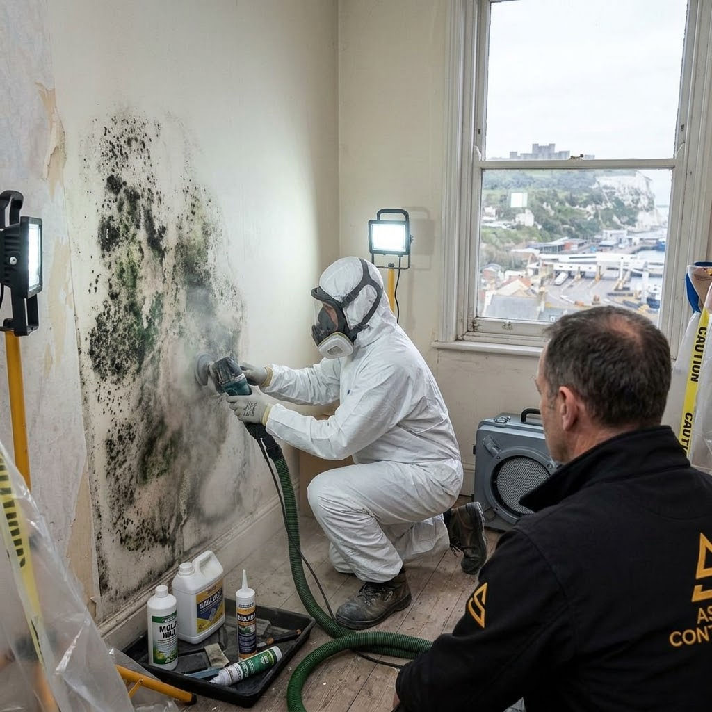Damp and Mould Remediation Services Dover damp remediation services being undertaken in Dover, Kent by Abbott Contractors